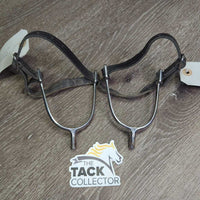 POW Spurs, Thick Leather Spur Straps *gc/vgc, clean & dirty, stiff
