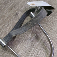 POW Spurs, Thick Leather Spur Straps *gc/vgc, clean & dirty, stiff

