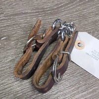 Leather & Chain Curb Strap *xc/vgc, clean, mnr creases & dents
