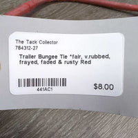 Trailer Bungee Tie *fair, v.rubbed, frayed, faded & rusty
