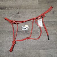 Thin Nylon Rope Halter, Quick Connect *vgc/gc, clean, mnr dirt, v.rusty connector, missing side knot
