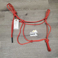 Thin Nylon Rope Halter, Quick Connect *vgc/gc, clean, mnr dirt, v.rusty connector, missing side knot

