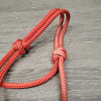Thin Nylon Rope Halter, Quick Connect *vgc/gc, clean, mnr dirt, v.rusty connector, missing side knot
