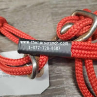 Thin Nylon Rope Halter, Quick Connect *vgc/gc, clean, mnr dirt, v.rusty connector, missing side knot
