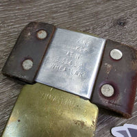 1 Only Blevins Stirrup Buckle *vgc/fair, v.rubbed & ripped leather, stains, scrapes, mismatched?
