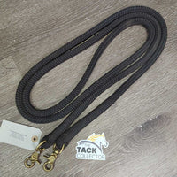 Nylon Yacht Rope Horsemanship Reins, alligator snaps *xc, clean
