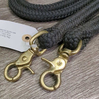 Nylon Yacht Rope Horsemanship Reins, alligator snaps *xc, clean
