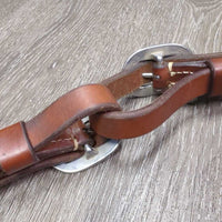 1.5" Wide Floral Tooled Leather Breastcollar, snap *xc/like new, clean, v.mnr stains, rubs & creases
