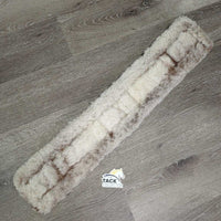 Fleece & Nylon Web Cinch,2 x D Ring *gc, stains, hairy, clumpy, thin/curled edges, older
