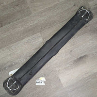 Soft Nylon Neoprene Cinch, 2x D Ring *fair, clean, residue, older, v.cracked, holes, peeling
