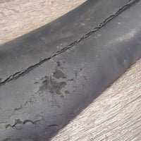 Soft Nylon Neoprene Cinch, 2x D Ring *fair, clean, residue, older, v.cracked, holes, peeling
