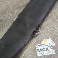 Soft Nylon Neoprene Cinch, 2x D Ring *fair, clean, residue, older, v.cracked, holes, peeling
