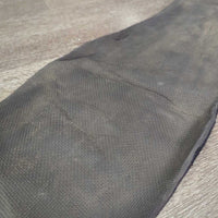 Wide Nylon Web & Neoprene Liner Roper Cinch, 2x D Rings *vgc/gc, clean, stains, discolored, hairy velcro, older, puckers, creases
