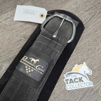 Nylon Web & Neoprene Velcro Liner, 2x D Rings *vgc, clean, stains, dents, hair, faded, older, mnr curled edges
