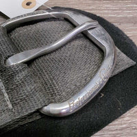 Nylon Web & Neoprene Velcro Liner, 2x D Rings *vgc, clean, stains, dents, hair, faded, older, mnr curled edges
