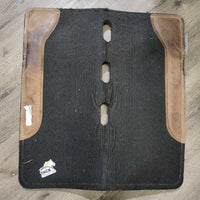 1/2" Thick Felt & Neoprene Lined Western Saddle Pad *gc, clean, clumpy, residue, rubs, marker
