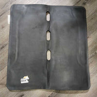 1/2" Thick Felt & Neoprene Lined Western Saddle Pad *gc, clean, clumpy, residue, rubs, marker
