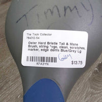 Hard Bristle Tail & Mane Brush, string *vgc, clean, scratches, marker, edge dents
