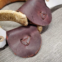 Rawhide Wrapped OxBow Stirrups *vgc/xc, clean, mnr stains, scuffs & scrapes

