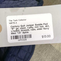 Quit Jumper Saddle Pad "IF" gc, clean, v.pilly, mnr hair, dirt, v.faded, threads, rubs, older
