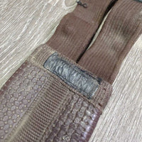 Printed Neoprene Girth, els *gc, older, v.stretched els, mnr dirt
