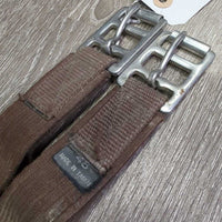 Printed Neoprene Girth, els *gc, older, v.stretched els, mnr dirt
