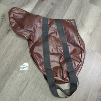 Hvy Nylon Dressage Saddle Storage - Carry Bag, handles gc/vgc, dirty, older, mnr inner hair & hay
