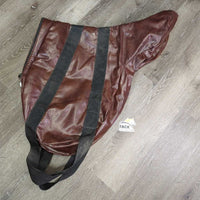 Hvy Nylon Dressage Saddle Storage - Carry Bag, handles gc/vgc, dirty, older, mnr inner hair & hay

