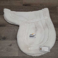 Fitted Fleece Saddle Pad *vgc, clean, stains, mnr hair, rubs, clumpy, puckers
