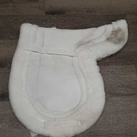 Fitted Fleece Saddle Pad *vgc, clean, stains, mnr hair, rubs, clumpy, puckers
