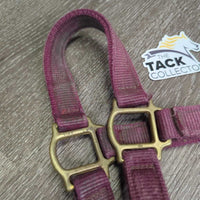 Thick Nylon Hallter, Suede Padded Halter *gc, dirty, rubbed, stains, snags, frayed holes, faded
