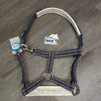Padded Neoprene & Nylon Halter, snap *gc, dirt, chipped/holey edges, stains, older, faded
