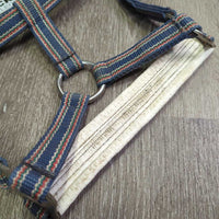 Padded Neoprene & Nylon Halter, snap *gc, dirt, chipped/holey edges, stains, older, faded
