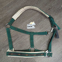 Padded Neoprene & Nylon Halter, snap *gc, dirt, chipped/holey edges, stains, older, faded
