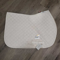 Quilt Jumper Profile Saddle Pad, satin tiger applique *gc, clean, dingy, mnr stains, pilly
