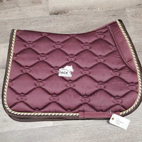 Padded Quilt Jumper Saddle Pad, x2 piping *xc/vgc, mnr hair, dirt
