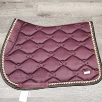 Padded Quilt Jumper Saddle Pad, x2 piping *xc/vgc, mnr hair, dirt
