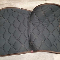 Padded Quilt Jumper Saddle Pad, x2 piping *xc/vgc, mnr hair, dirt
