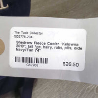 Fleece Cooler "Kelowna 2010", tail *gc, hairy, rubs, pills, older
