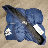 Med Quilt Pagoda Stable Blanket, 2 legs *gc, clean, repairs, hair, threads, pills, lining tears, mnr dirt, unstitched
