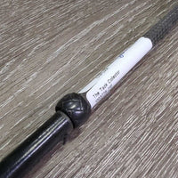 Leather Handle Thin Riding Whip - Crop *gc, creases, ripples, sm hole, snags, rubs & frays
