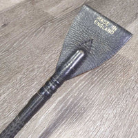 Leather Handle Thin Riding Whip - Crop *gc, creases, ripples, sm hole, snags, rubs & frays
