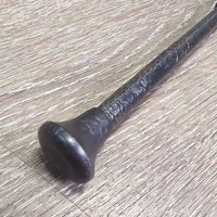 Leather Handle Thin Riding Whip - Crop *gc, creases, ripples, sm hole, snags, rubs & frays
