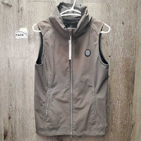 High Neck Technical Vest, zipper, Back Zipper *gc/vgc, faded, discolored, older
