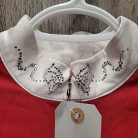 LS Show Shirt, Bling Collar, 1/3 Zip Up *gc, fuzzy, mnr missing bling & hair
