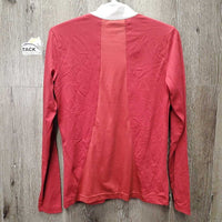 LS Show Shirt, Bling Collar, 1/3 Zip Up *gc, fuzzy, mnr missing bling & hair
