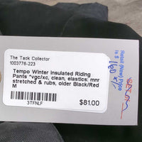 Winter Insulated Riding Pants *vgc/xc, clean, elastics: mnr stretched & rubs, older
