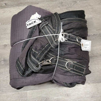 Hvy Winter Blanket, 2 legs *gc, clean, older, mnr wpf, hairy, faded, mnr holes, snags, rubs, unstitched

