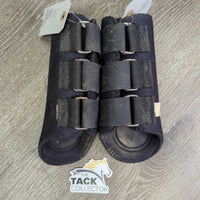 Closed Neoprene Splint Boots, velcro *gc, dirty, hairy, faded, rust, faded, sm slice
