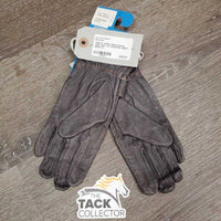Pr Leather Riding Gloves, tags *new, mnr stains?dirt, older?
